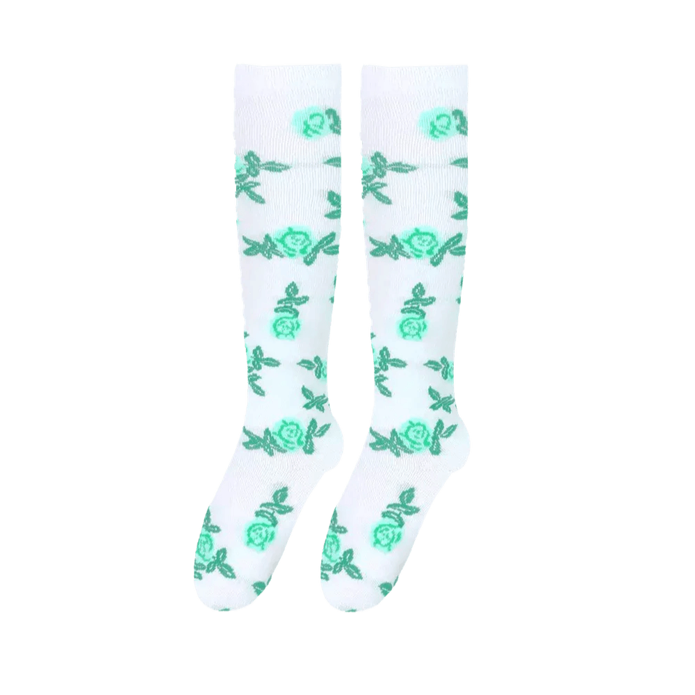 Green Flower Compression Socks| 3D Compresstion Sock Daliy - snzysock