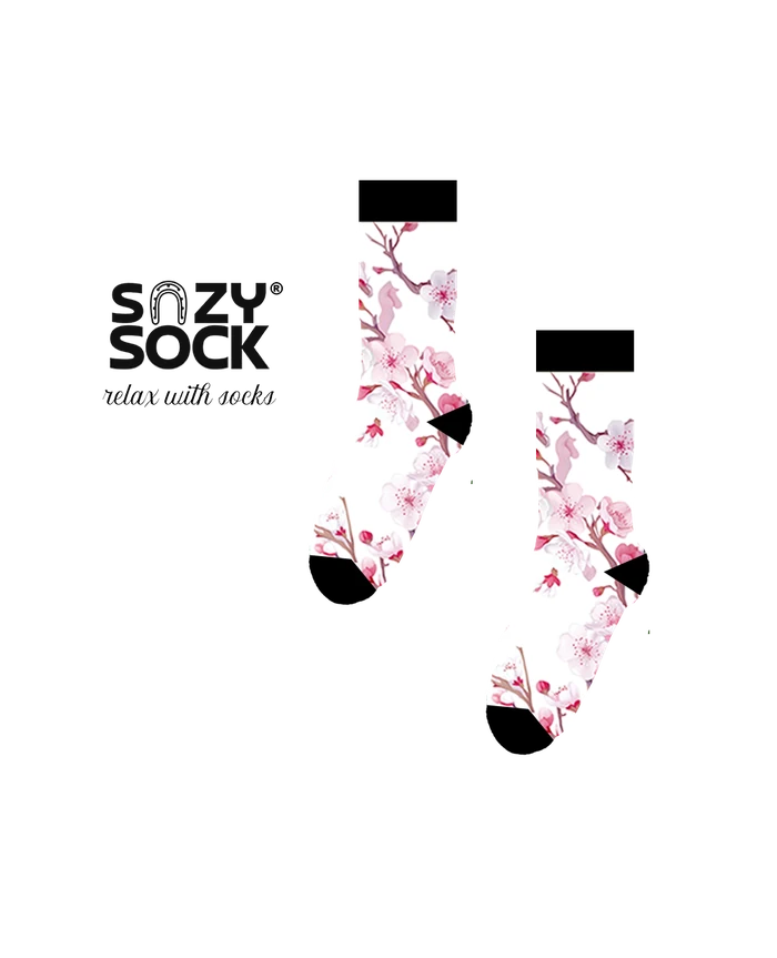 Sakura-Socken aus Bambusfasern, inspiriert von seltenen und gefährdeten Pflanzen