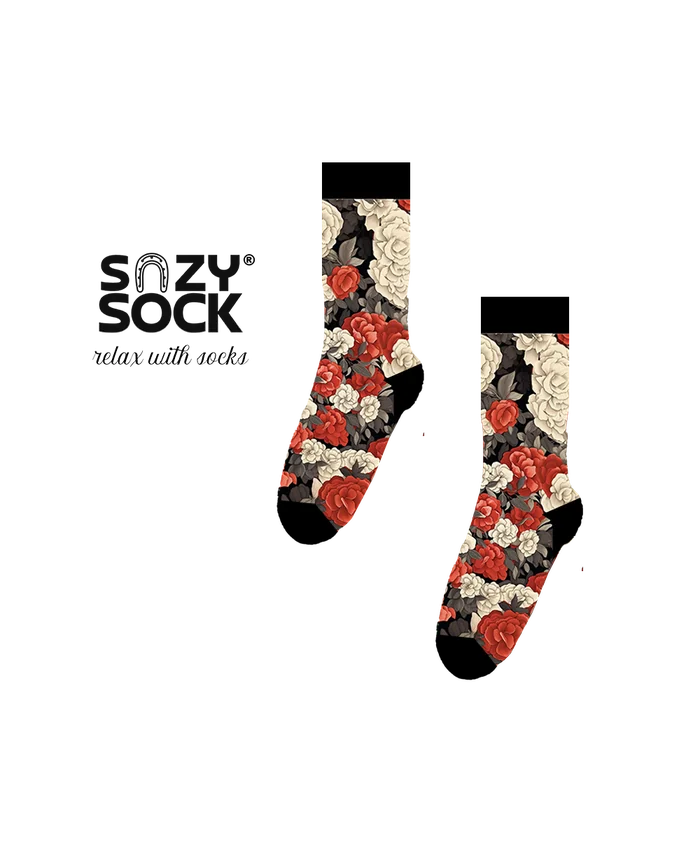Red Middlemist Camellia Bamboo Fibre Socks | Inspired by Rare & Endanger