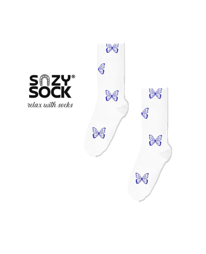 Helena Morpho Tencel-Socken, inspiriert von seltenen und gefährdeten Tieren
