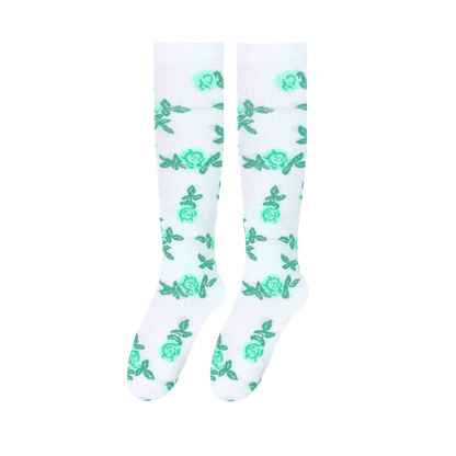 Green Flower Compression Socks| 3D Compresstion Sock Daliy - snzysock